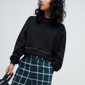 Pull&bear Contrast Stitch Sweatshirt